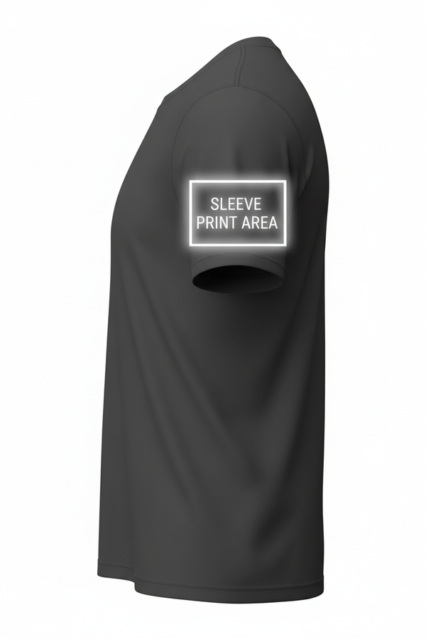 Dark shirt sleeve view